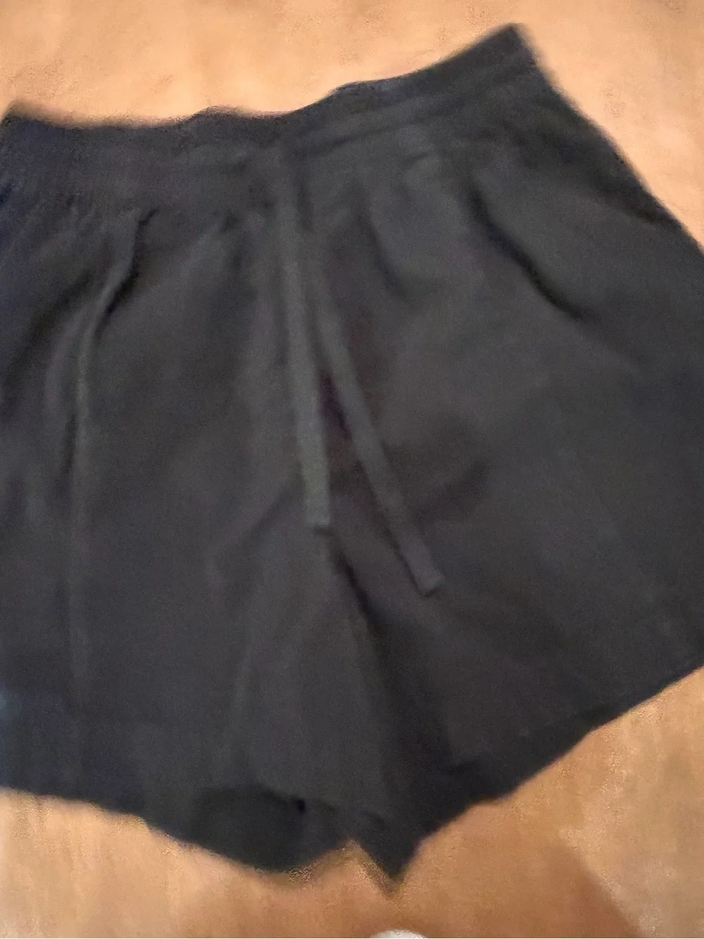 Lucy and Yak 100% organic Cotton Pull on Elastic Waist Shorts Black Sz Small